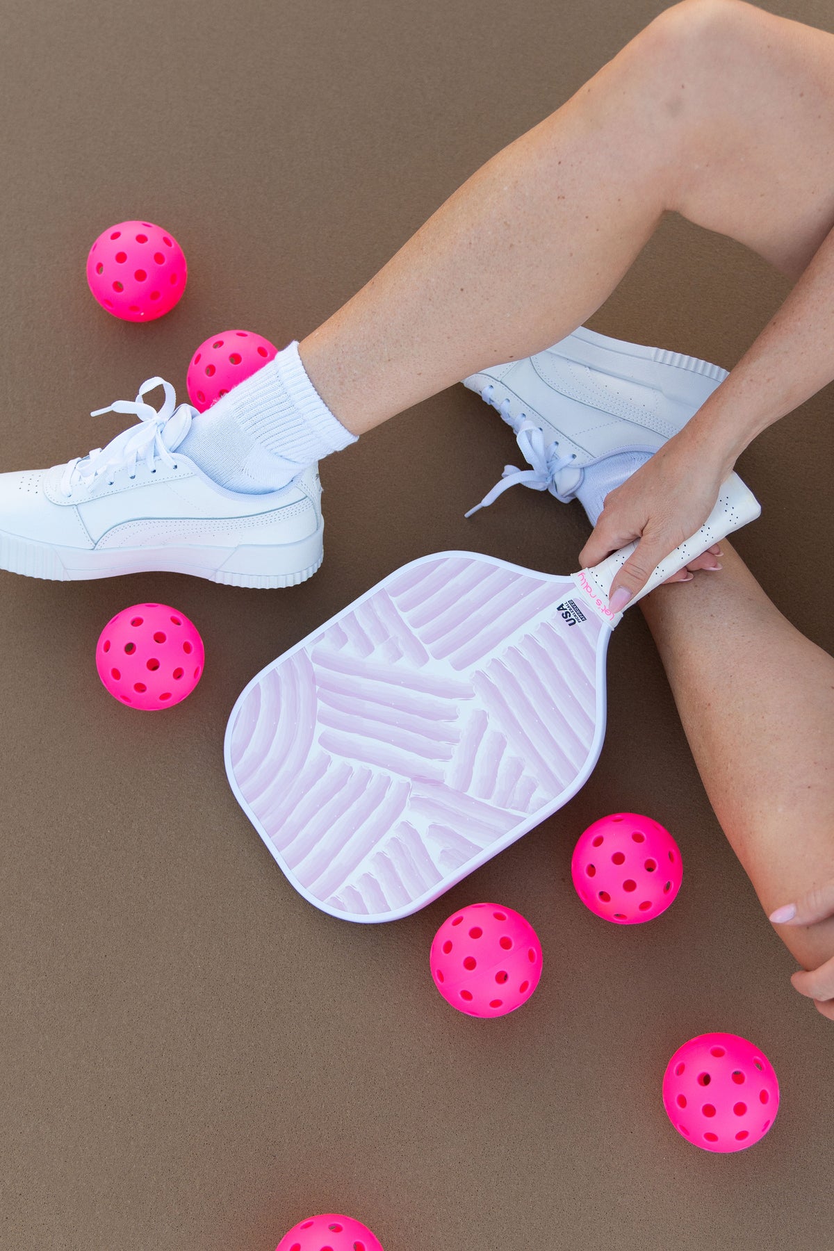 Pink Outdoor Pickleballs - Set of 3